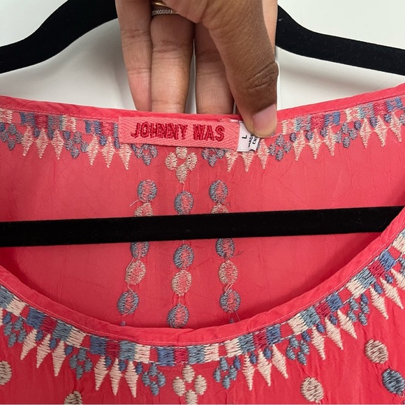 Johnny Was Marin Embroidered Tunic Blouse Top - Picture 4 of 8